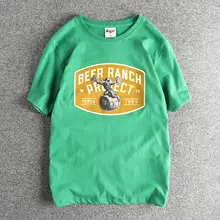 ビールモチーフの半袖Tシャツ【オープンカラー・コットン製・ユニセックス】