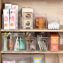 透明アクリル製 縦長収納ボックス【雑貨・お菓子・靴下用】