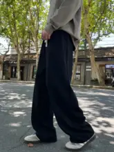 冬用 メンズスウェ  ットパンツ【ブラック・フィット・ストレート・カジュアル】
