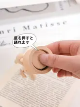 かわいらしい木製アニマルピエロデスクトップ飾り【子供部屋・インテリア装飾用】