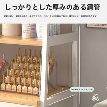 ネイルサロン用多段収納棚【梯形デザイン・ネイルポリッシュディスプレイ・扉付き】
