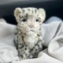 リアルな雪豹とライオン・トラの毛皮ぬいぐるみ【癒しの陪伴・かわいいデザイン】