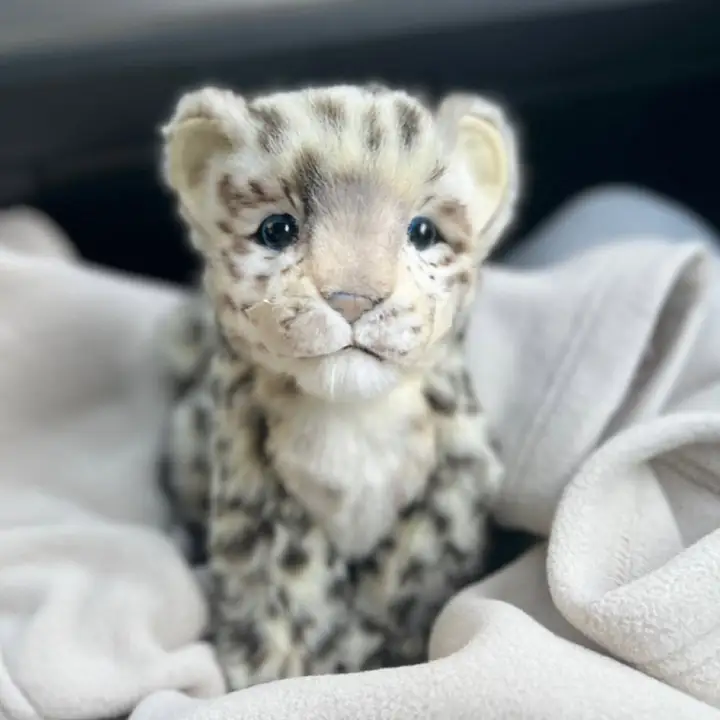 リアルな雪豹とライオン・トラの毛皮ぬいぐるみ【癒しの陪伴・かわいいデザイン】