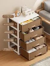 引き出し式収納キャビネット【多層・免打孔・家庭用・リビング・寝室用】