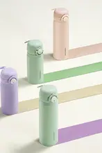 保温マグボトル【ステンレス製・吸管付き・女子向け・高デザイン】
