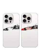 アニメキャラクター透明スマホケース【iPhone対応・カップル向け・個性的】
