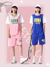 レディース 短袖バスケットボールTシャツ【トレーニング用・夏向け・フェイク2点セット】