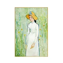 印象派風景油絵【リビングのソファ背景用・寝室や書斎に最適・アートパネル】（セットアップ対応）