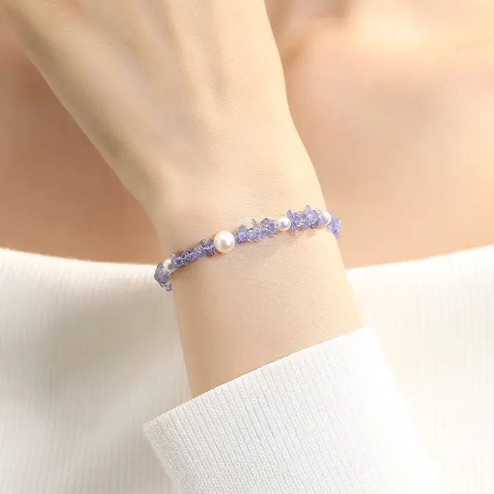 天然アメジスト ブレスレット 女性用 新中国風