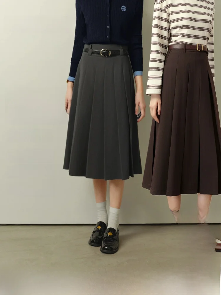 大人可愛い服 50代コーデに最適な高腰Aラインプリーツスカートの選び方