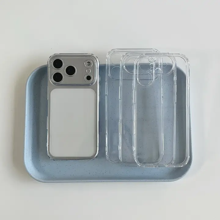 高透過性のシンプルなiPhone用全包カバー【高級感・防摔・iPhone17/プロマックス対応】（セットアップ対応）