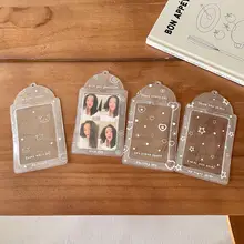 可愛らしい魚の形をした透明なPVCカードケース【星型・柔らかい素材・追星用収納小物】