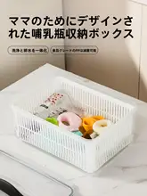 赤ちゃん用哺乳瓶洗浄用高温消毒水切りバスケット【食品グレード・収納ボックス・搾乳器用】