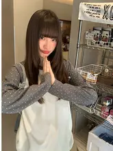魅力的なカラーコンビネーションドット柄長袖トップス【フレンチ風・円形ネック・フィット感あり】