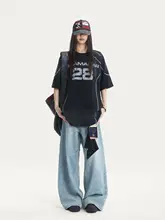 夏用コットン半袖Tシャツ【アメリカンスタイル・大きめシルエット・ウォッシュ加工】