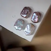 天然バロックパールのイヤリング【フレンチスタイル・シンプルデザイン・穴あけ不要】