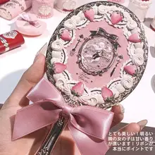 草莓デザインのミニハンドミラー【プリンセススタイル・精巧な雰囲気】