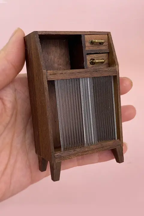 おしゃれな黒胡桃の家具【Blythe人形用・撮影小物】