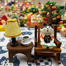 かわいい猫の樹脂飾り【デスクや部屋の装飾に最適・カップル向け】