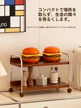 可愛いハンバーガーデザインのプラスチック製ディッシュ【家庭用・調味料皿・防落下】