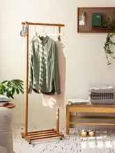 無垢材製のハンガーラック【室内用・移動可能・玄関用】