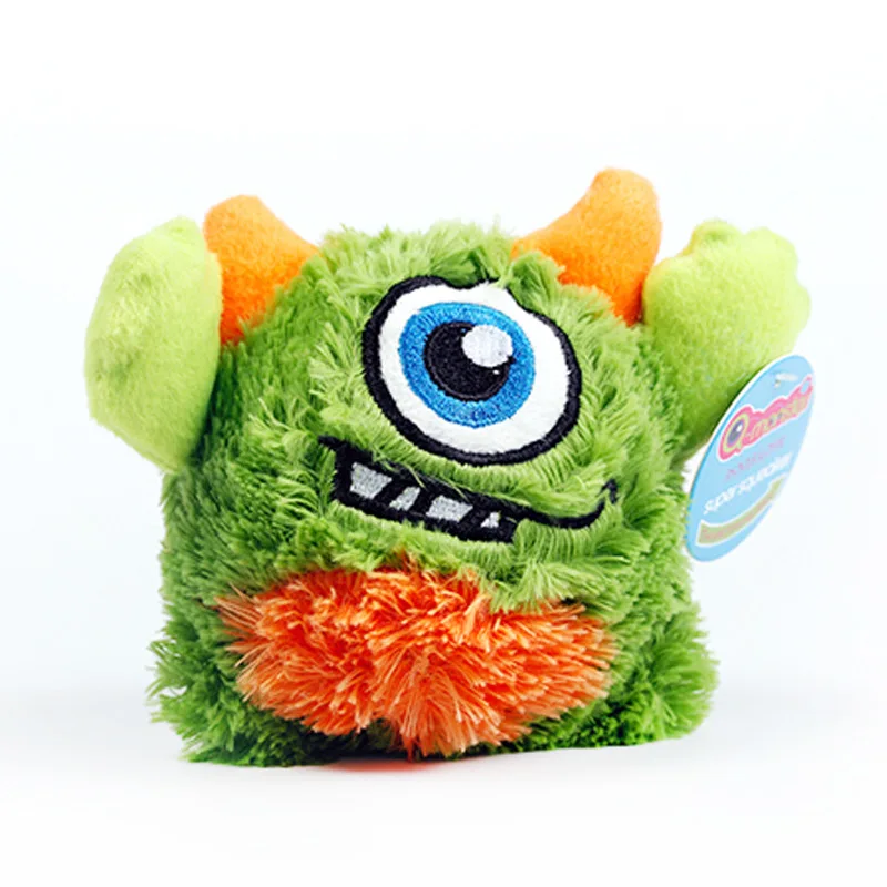 Qmonster ペット用おもちゃ：音が出るゴム製ボールで犬の遊び時間を効率的に拡大