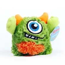 Qmonster ペット用おもちゃ【音が出るゴム製ボール・フワフワの弾力ボール】