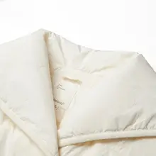 茵曼 防寒刺繍入りダウンジャケット【羽毛なし・冬用・レディース】