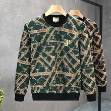 トレンドのクルーネックスウェットシャツ【メンズ・秋冬用・スタイリッシュ】（セットアップ対応）