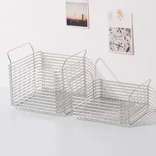 ステンレス製水切りバスケット【化粧品・果物・キッチン用・浴室収納】