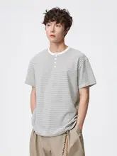 半袖Tシャツ メンズ ストライプ クルーネック ヴィンテージ カジュアル ゆったり 夏 着回し 「RHRB」