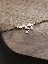 雪の結晶デザインの足首アクセサリー【高級感あるオリジナルデザイン・誕生日・バレンタインギフトに】

