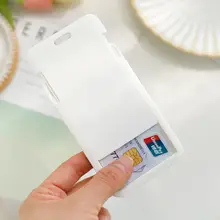 クリエイティブプラスチックスライド式ICカードケース【学生用・交通カード・学生証・保護ケース】