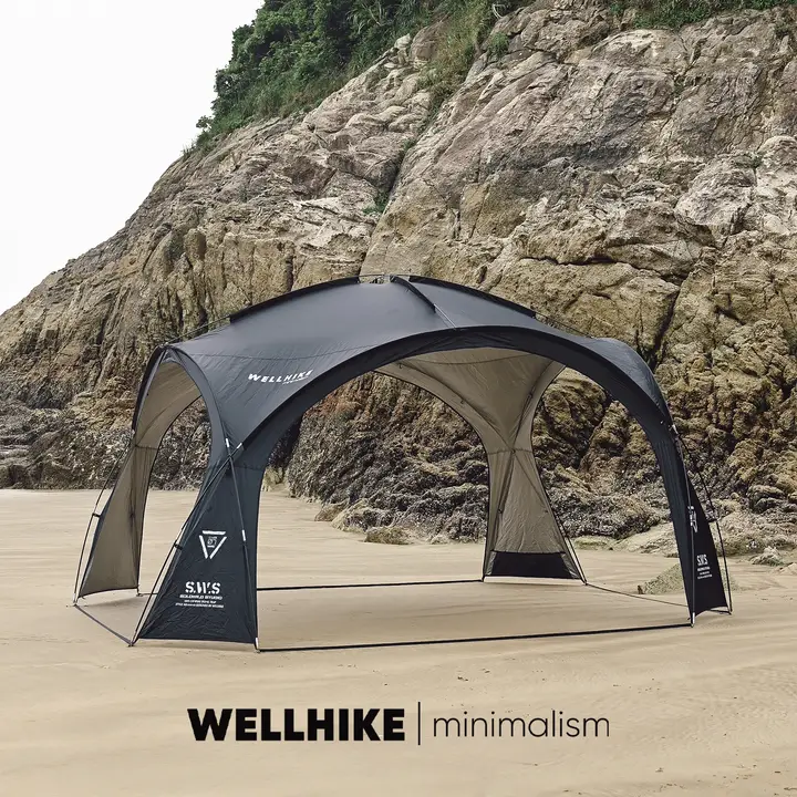 WELLHIKE 大容量のドーム型テント【防雨・防紫外線・アウトドア用・モンゴルテントスタイル】