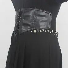 バンド付きエラスティックウエストベルト【ブラック・女性用・装飾ワンピース】