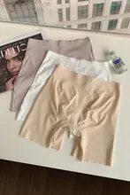 高腰薄手パンツ【抗菌・透け防止・ツルツル素材・テクスチャーなし】（セットアップ対応）