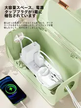 デスクトップ用電源タップ収納ボックス【電源コード・充電器・ケーブル整理用】