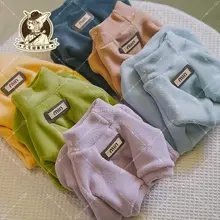冬用加厚フリース衣服【スフィンクス・デボン・ペット用・長袖・両面フリース】