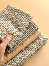 文芸風レトロ小花柄 全棉二重ガーゼ布団カバー【寝室用・宿舎向け】（セットアップ対応）