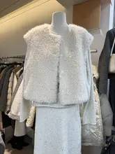 冬用 ゆったりシルエット キャミソール風ウールベスト【羊毛混・カジュアル・通勤向け】（セットアップ対応）