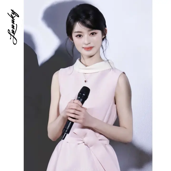 桜色のヘプバーン風ワンピース【フレンチスタイル・可愛いデザイン・千金公主風】