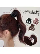 高いポニー用のパンプキンクリップ【髪飾り・前髪固定用・シャーククリップ】