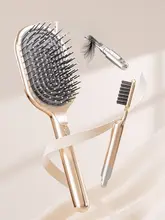 軽量の防静電気ヘアブラシ【湿乾両用・マッサージ機能・ふんわり感】