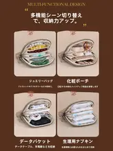 高級で精緻なジュエリーポーチ【手首用ブレスレット・ネックレス収納・持ち運びに便利なファスナー式】