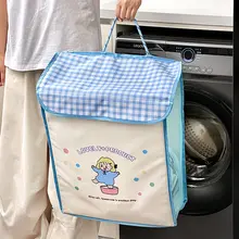 かわいい布製衣類収納バスケット【壁掛け・防水・折りたたみ式】