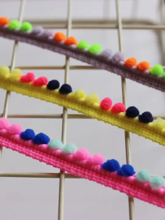 3色ミニドットレース【1cm幅・可愛い衣類・バッグ・靴・帽子用アクセサリー】