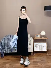 エレガントなデザインのノースリーブフレアドレス【長丈・体型カバー・夏用】（セットアップ対応）