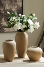 景徳鎮製 陶器の水栽培花瓶【レトロデザイン・インテリア装飾用・テーブル向け】