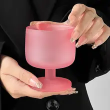 マット質感のショートグラス【ガラス製・おしゃれな飲料カップ】