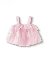 子供用 背景花苞デザインのタンクトップ【夏用・ノースリーブ・おしゃれで可愛い】